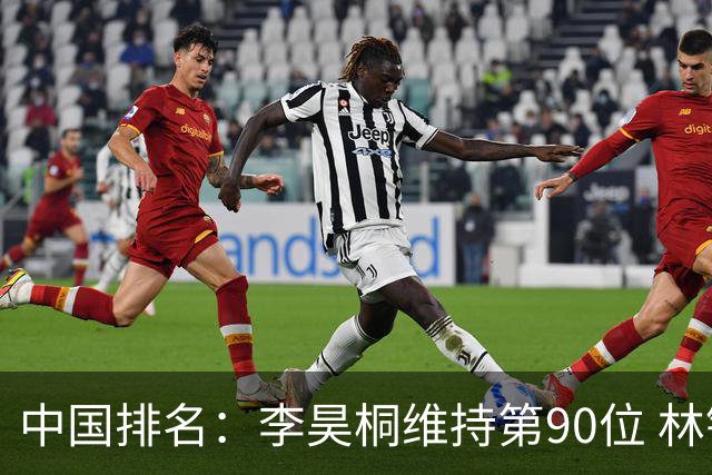 中国排名：李昊桐维持第90位 林钰鑫大幅提升